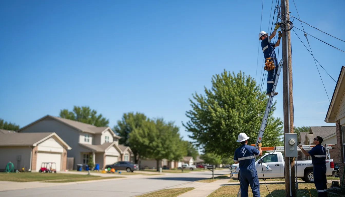 Residential electrician providing installation services in Rushville, MO